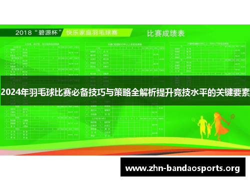 2024年羽毛球比赛必备技巧与策略全解析提升竞技水平的关键要素