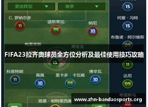FIFA23拉齐奥球员全方位分析及最佳使用技巧攻略 FIFA23拉齐奥球员全方位分析及最佳使用技巧攻略